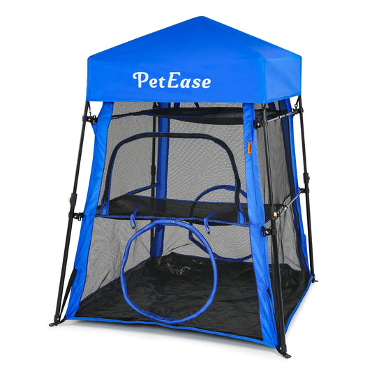 PETEASE Cat Tower TentOutdoor Patio Cat Enclosures with Breathable MeshIndoor Playpen Portable Exercise Tent